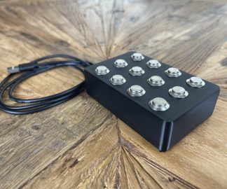 ButtonBox B12: 12 Configureerbare USB Sneltoetsen voor Teams, Skype, Discord (Windows, F13-F24)